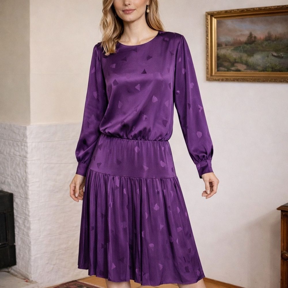 80’s Vintage ORITE Pleated Dress